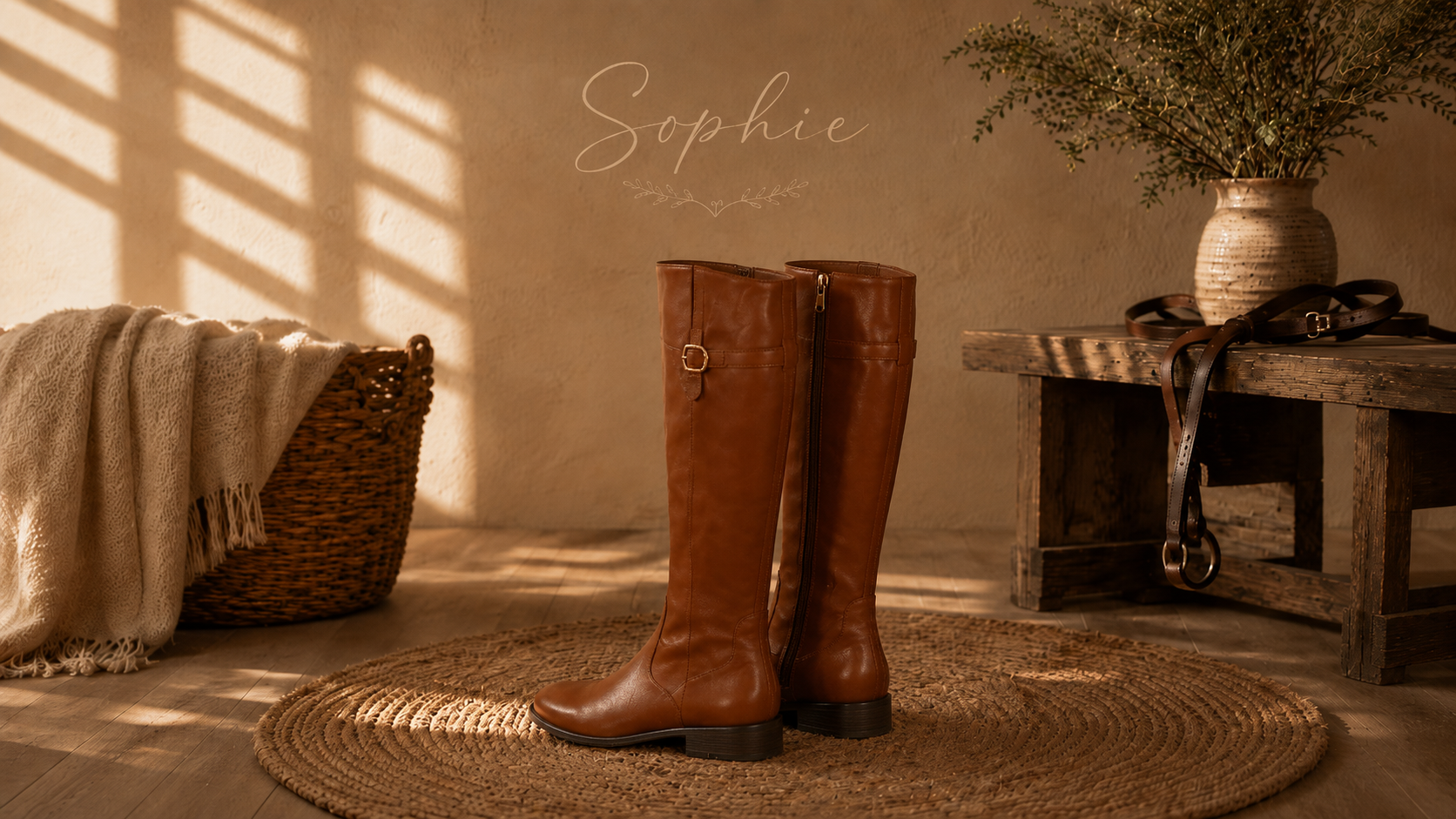 Bota Feminina Cano Alto Sophie Caramelo - miniatura 4
